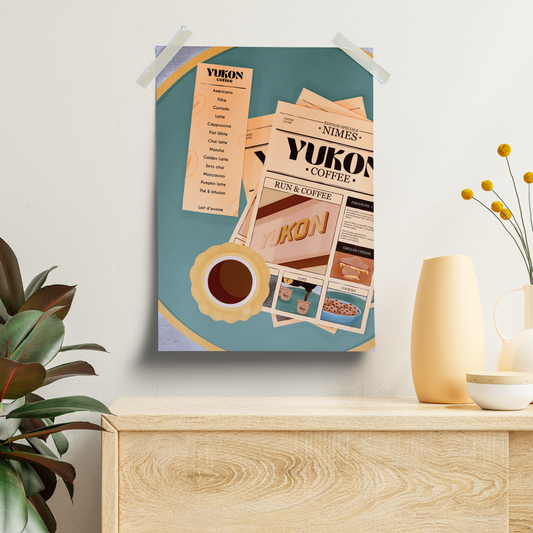 Illustration - Matin au café