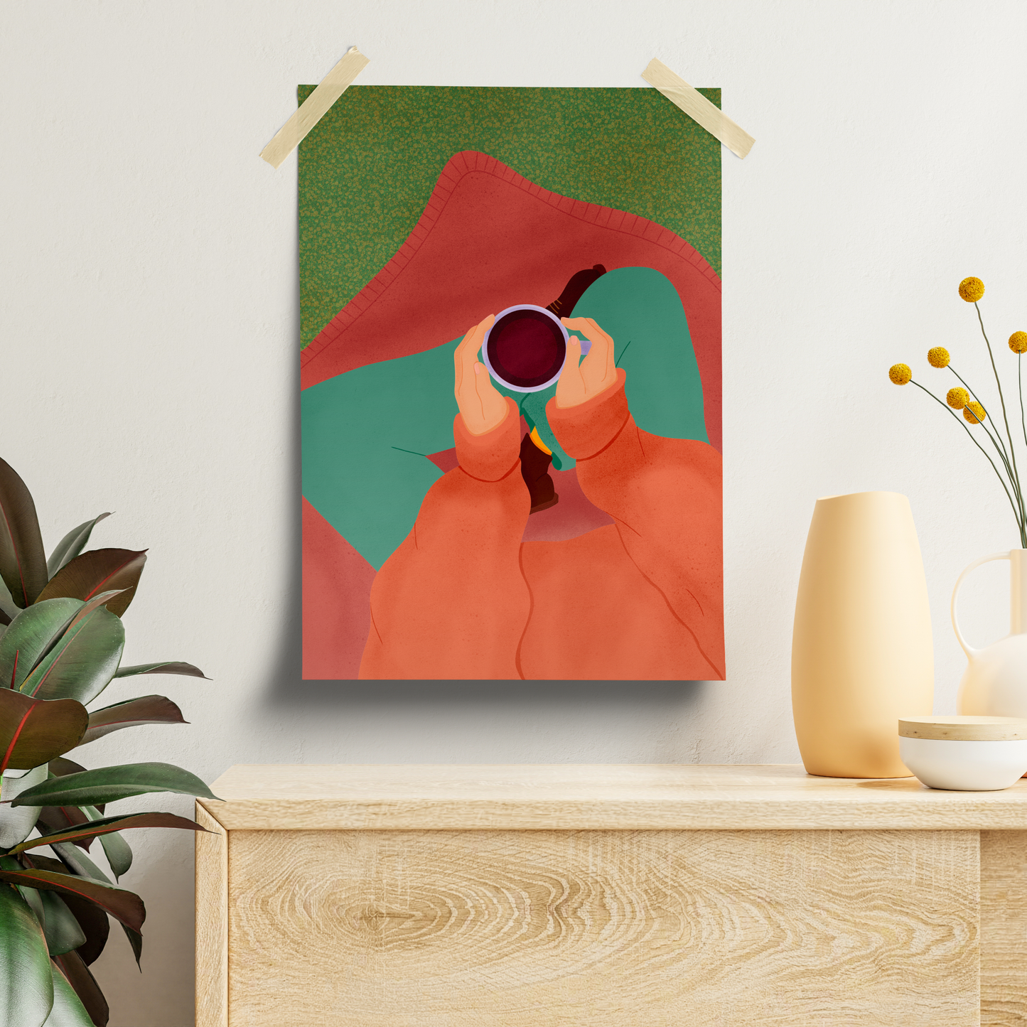 Illustration - Pause au jardin